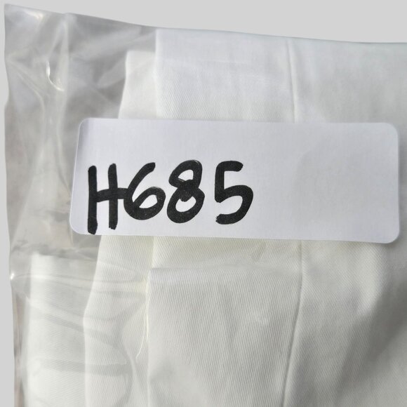 Ralph Lauren Purple Lable Dress Pants Sz 34 White Minimalist Straight Leg Chino - Picture 13 of 13